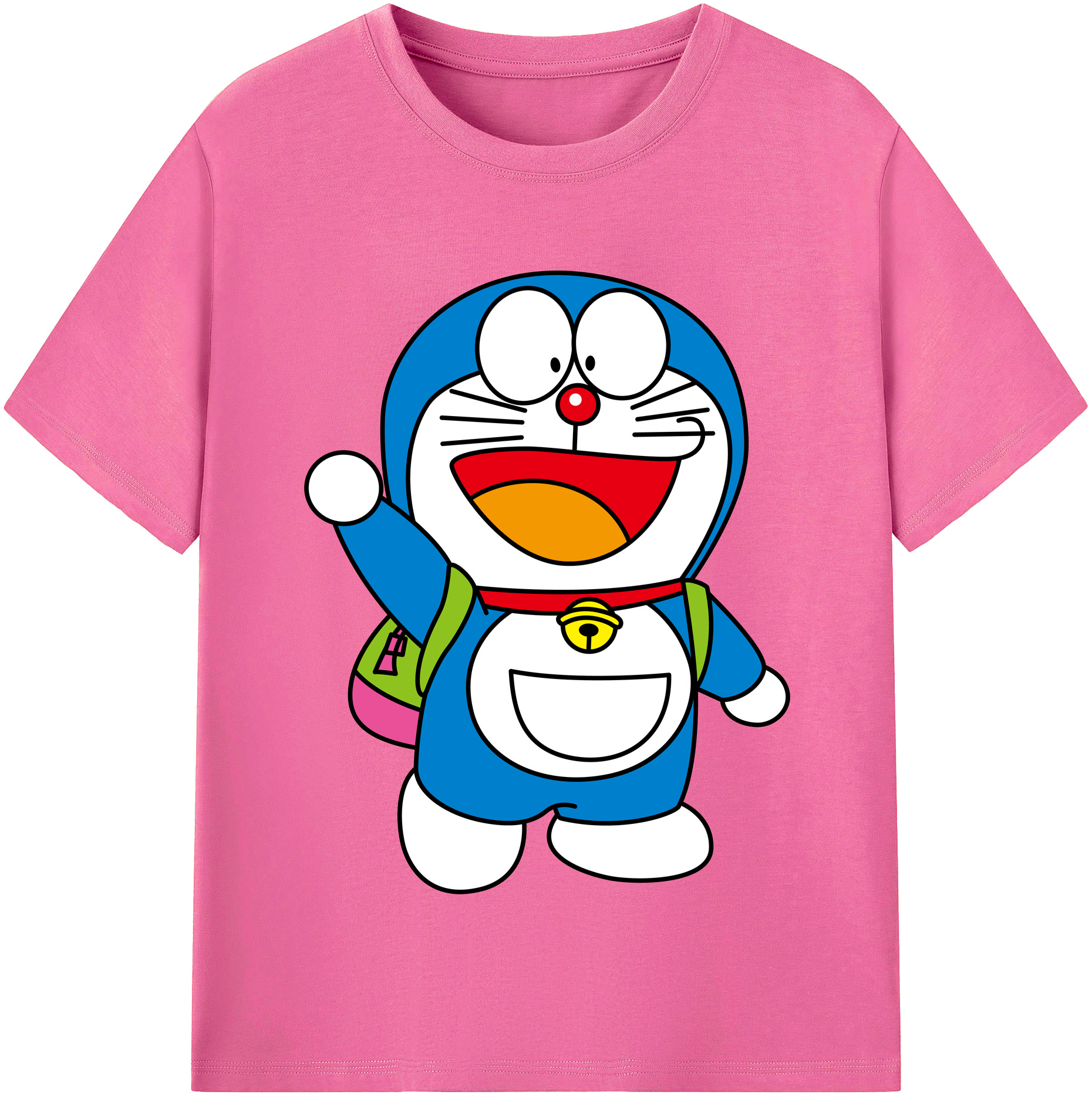 （画像用） ドラえもん Doraemon レディースカジュアルプリントTシャツ（綿100％）
